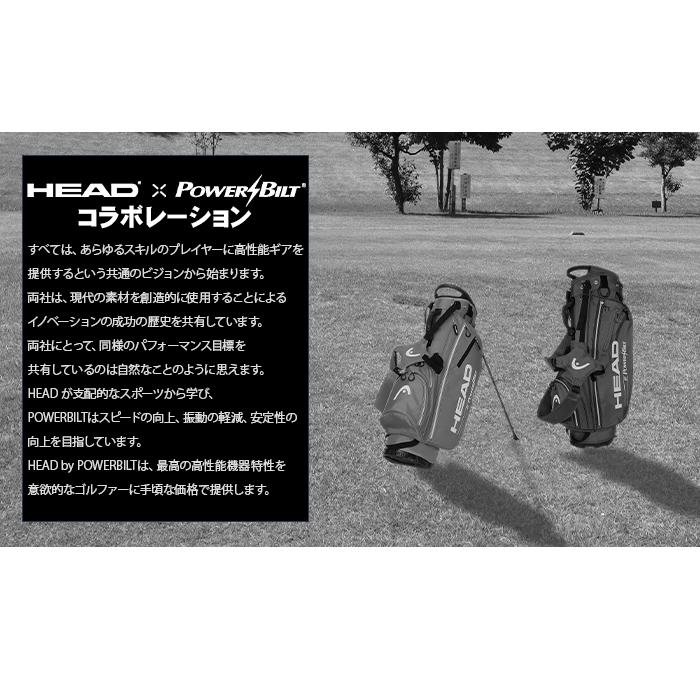 送料無料 キャディバッグ スタンド式 HEAD by POWERBILT 口枠5分割 ゴルフ 9型 ユニセックス メンズ レディース｜outletgolf｜12