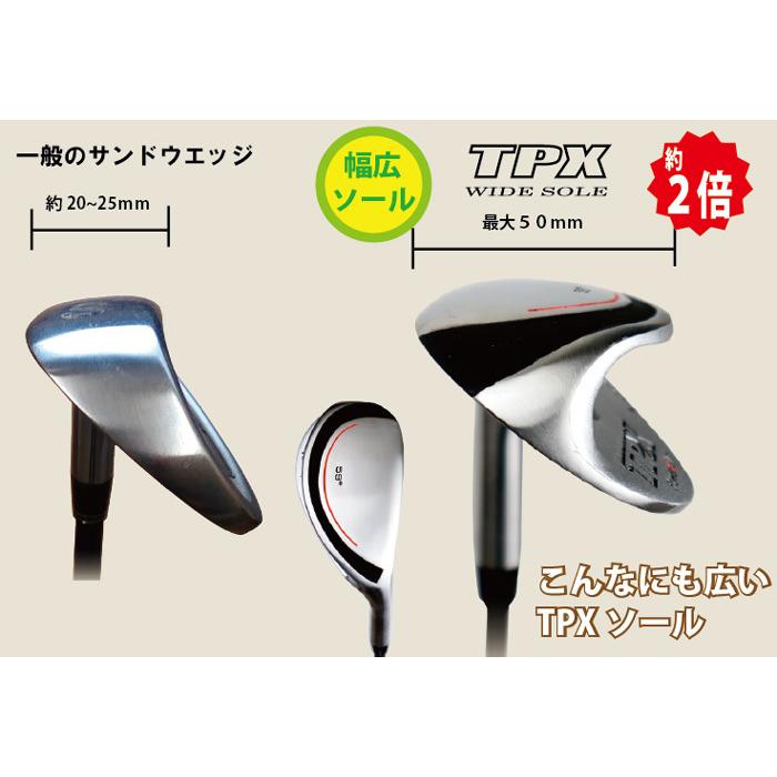 ゴルフ バンカー サンドウェッジ ワイドソール 59度 スチール カーボン　男性用 送料無料 バンカー専用　TPX　WIDE SOLE｜outletgolf｜06