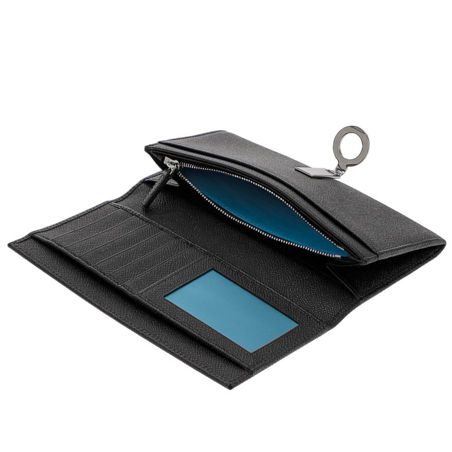 BVLGARI ブルガリ 長財布 財布 メンズ レディース アウトレット ブラック レザー クリップ式 送料無料 30412 GRAIN/BLKの画像