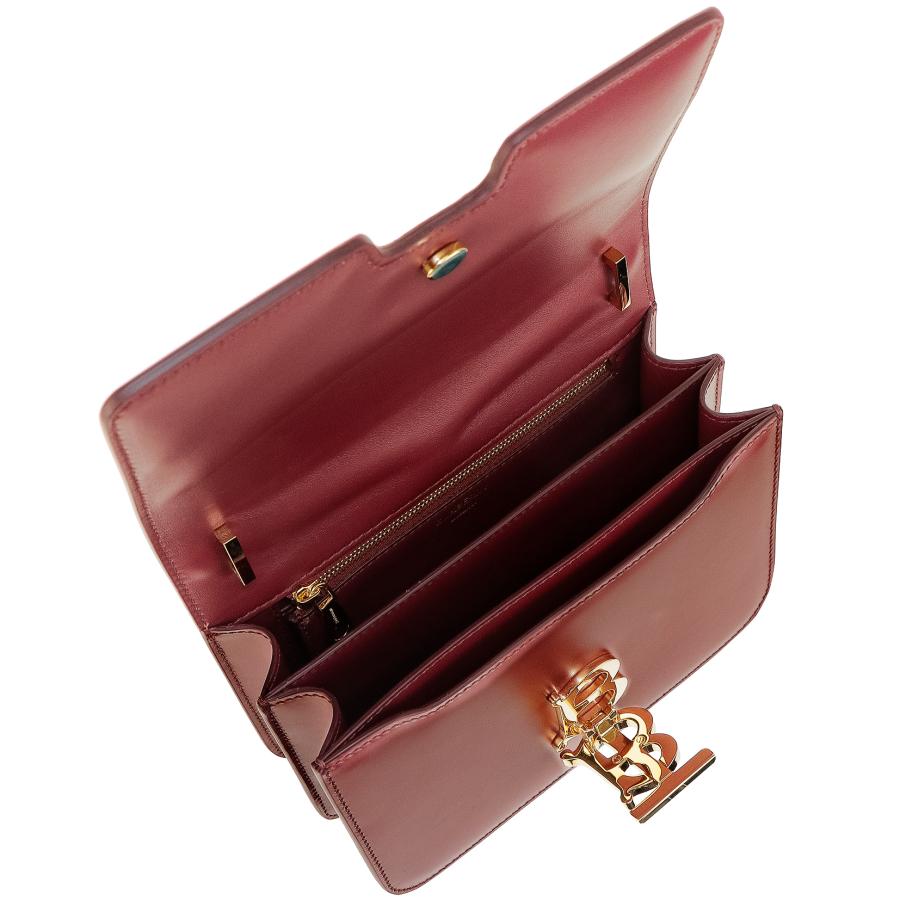 BURBERRY バーバリー ショルダーバッグ バッグ レディース アウトレット ワインレッド 赤 レザー ロック式 送料無料 8010332 A3358の画像