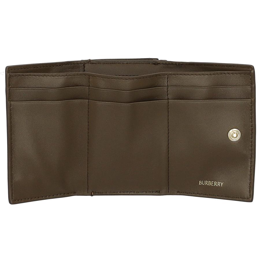 Burberry 三つ折り財布 ミニウォレット ブラウン バーバリー BURBERRY 財布 三つ折り財布 折りたたみ財布 小銭入れ付き
