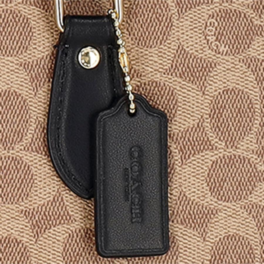 【美品】COACH シグネチャー　レザー ハンドバッグ 美品】 コーチ COACH シグネイチャー ハンドバッグ 肩掛け レザー