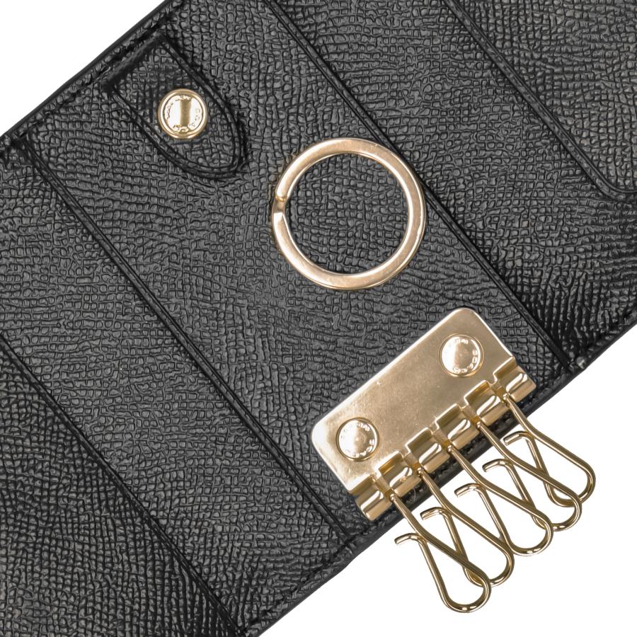 COACH コーチ キーケース キーホルダー 5連 レディース アウトレット ブラック レザー ボタン式 送料無料 76741 IMBLK｜outletlab｜06