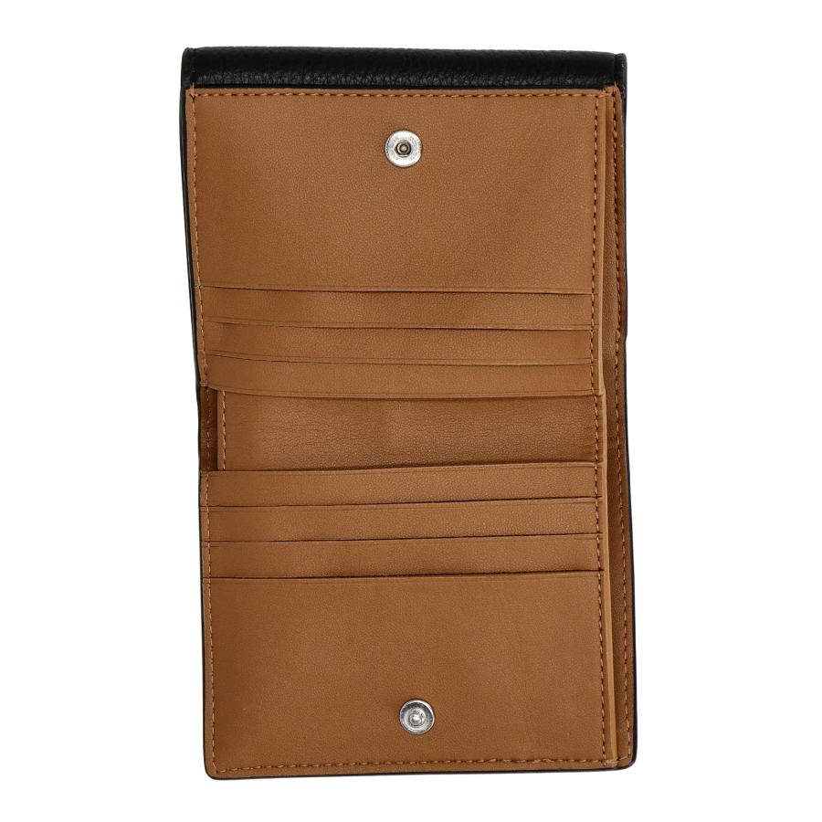 新品☆COACH (コーチ) 折り財布　ブラウン　シグネチャー レザー 新品 COACH コーチ 二つ折り 財布 シグネチャーブラウン レッド