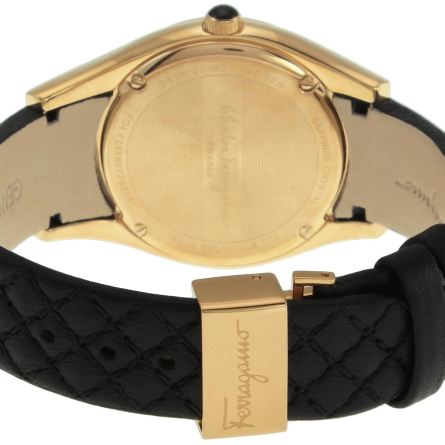 Ferragamo フェラガモ 腕時計 時計 32mm メンズ レディース アウトレット ゴールド ブラック クォーツ サファイアガラス 送料無料 FG4030014 LIRICA リリカの画像