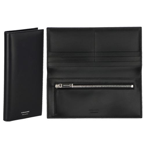 ✨新品未使用✨FERRAGAMO ブラック 長財布 FERRAGAMO フェラガモ 財布 長財布 ガンチーニ レディース