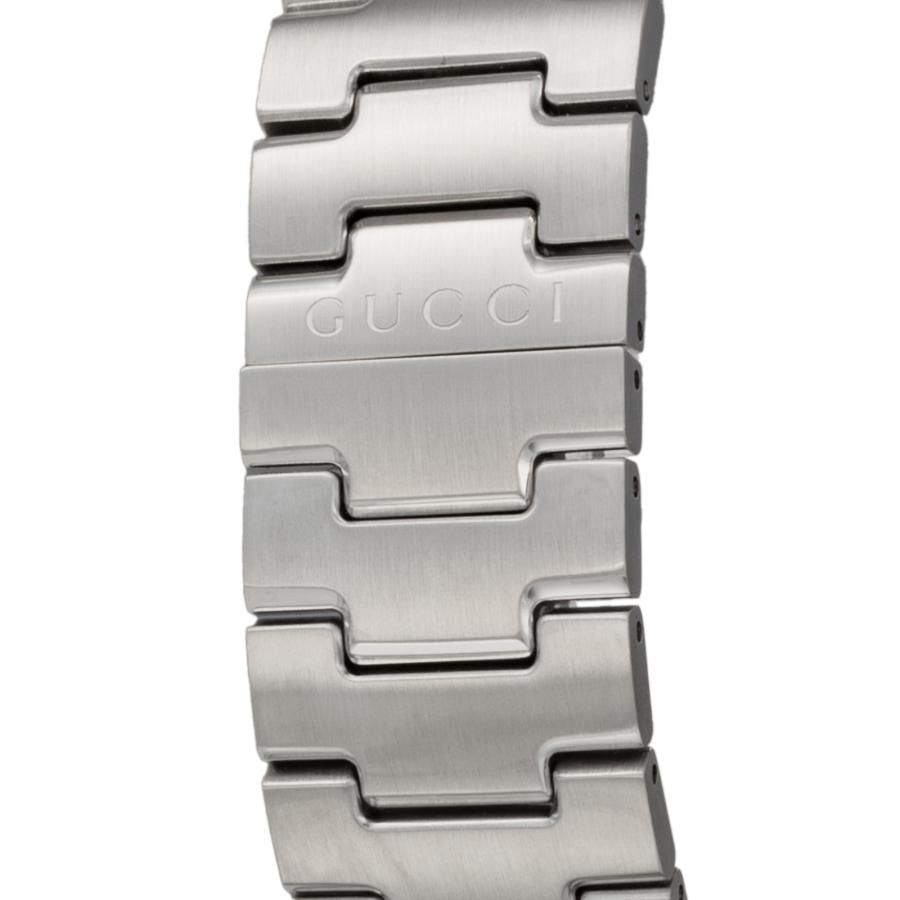 GUCCI グッチ 腕時計 時計 46mm メンズ アウトレット シルバー ブラック クォーツ サファイアガラス YA126282 Gタイムレスの画像