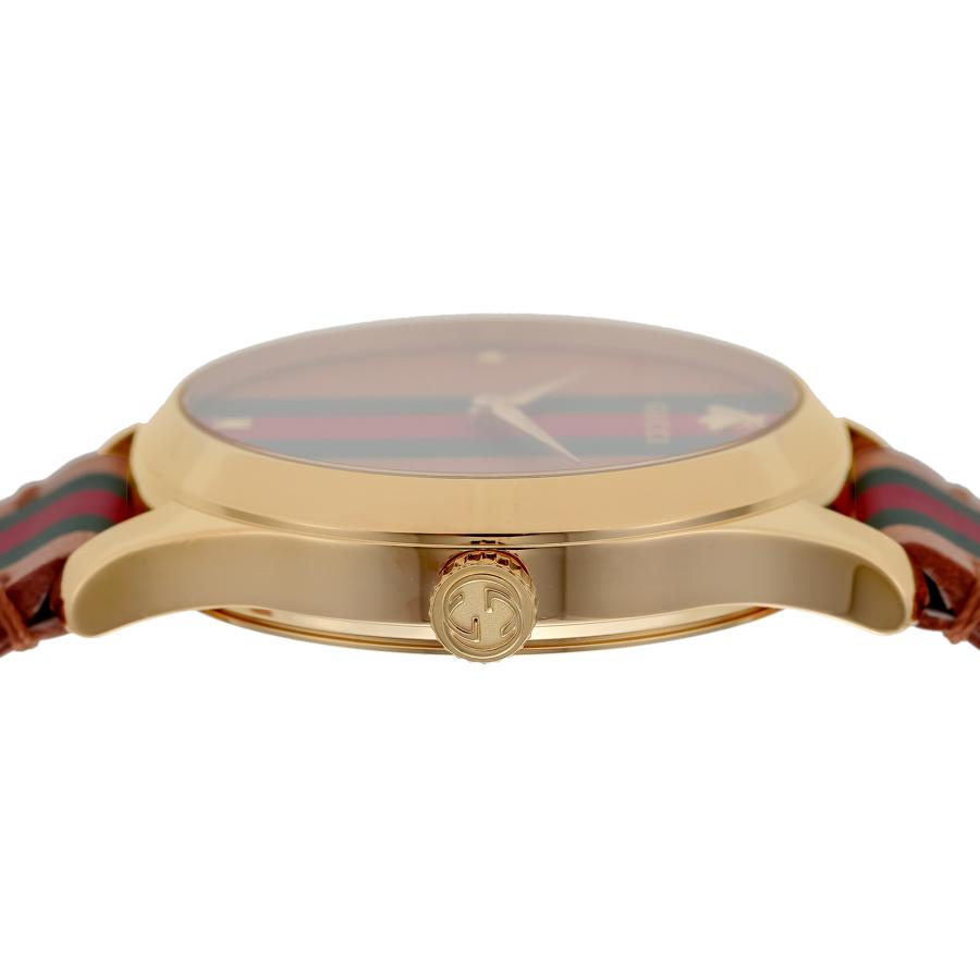 GUCCI グッチ 腕時計 時計 メンズ レディース 38mm アウトレット シェリーライン ブラウン クォーツ サファイアガラス YA1264077 Gタイムレスの画像