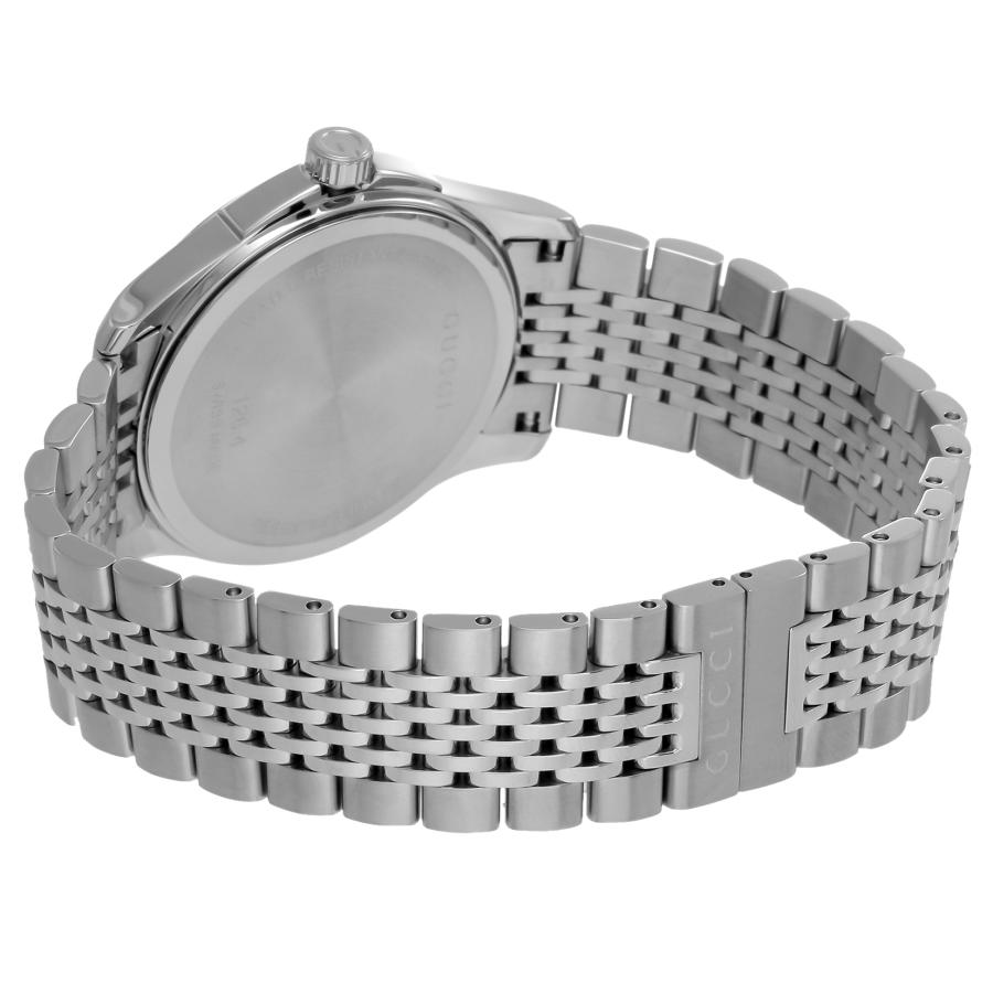 GUCCI グッチ 腕時計 時計 40mm メンズ アウトレット シルバー ブラック クォーツ サファイアガラス 送料無料 YA1264106 タイムレスの画像