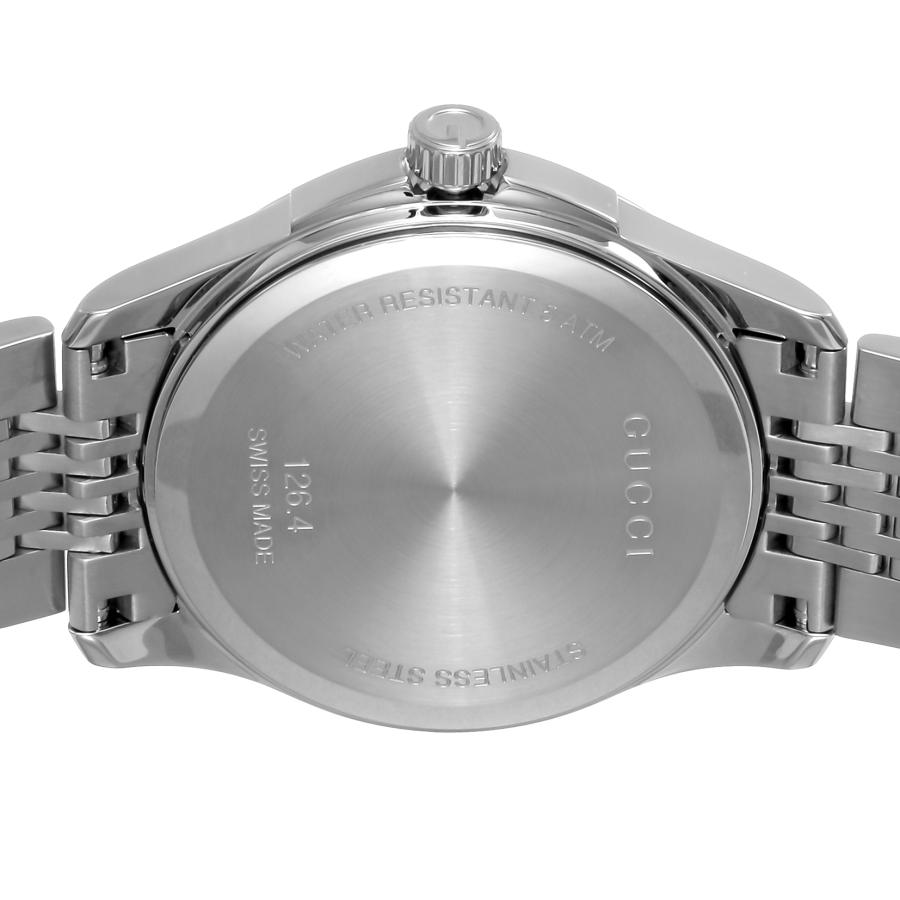 GUCCI グッチ 腕時計 時計 40mm メンズ アウトレット シルバー ブラック クォーツ サファイアガラス 送料無料 YA1264106 タイムレスの画像