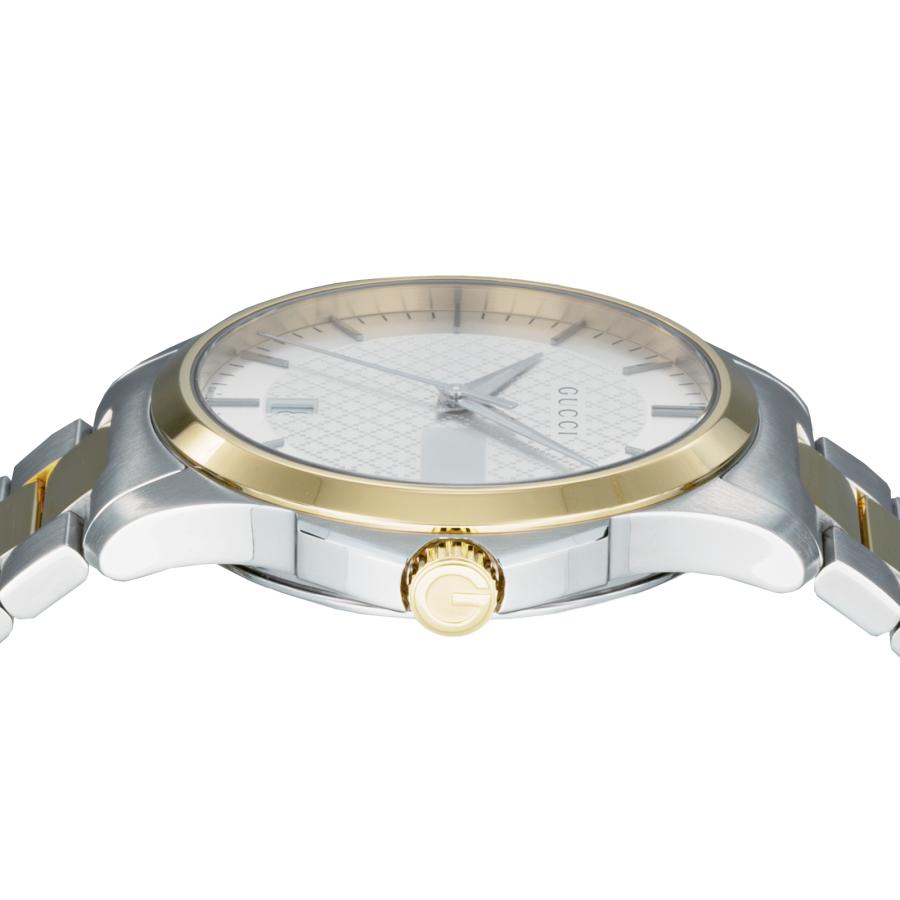 GUCCI グッチ 腕時計 時計 38mm メンズ レディース アウトレット シルバー クォーツ サファイアガラス 送料無料 YA126450 G-Timeless G-タイムレスの画像