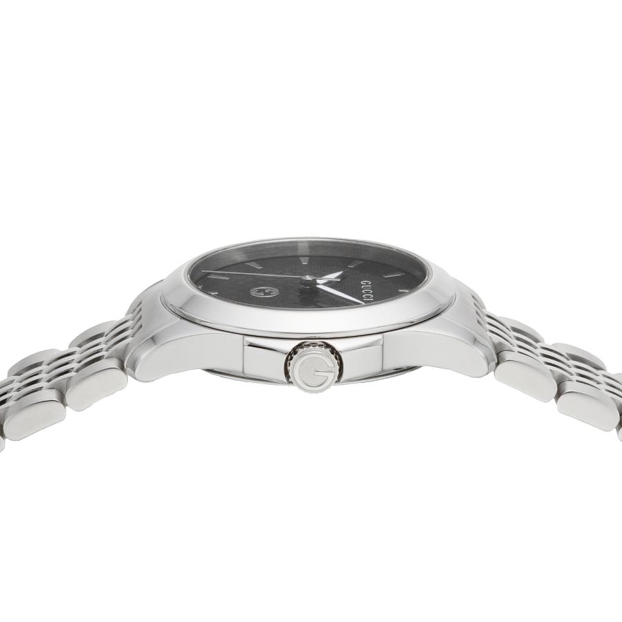 GUCCI グッチ 腕時計 時計 28mm レディース アウトレット ブラック シルバー クォーツ サファイアガラス 送料無料 YA1265006 G-Timeless G-タイムレスの画像