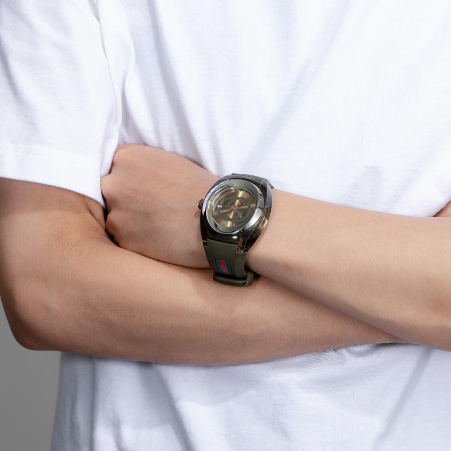 GUCCI（グッチ） 腕時計 時計 49mm メンズ アウトレット グリーン