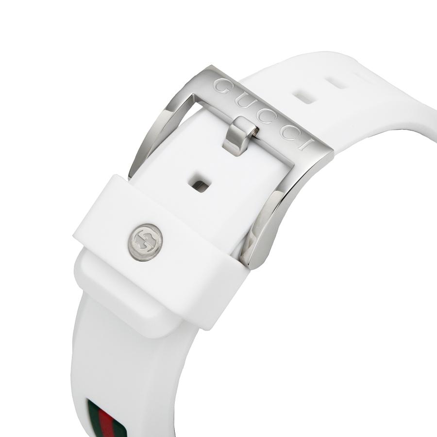 GUCCI グッチ 腕時計 時計 40mm メンズ レディース アウトレット シルバー ホワイト クォーツ 送料無料 YA137302 SYNC シンクの画像