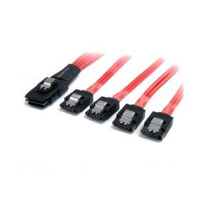 【新品/取寄品/代引不可】50cm SFF-8087(Mini SAS 36ピン)−4x ラッチ付SATA(7ピン)ケーブル　Serial Attac 100cm Serial Attached SCSI SAS Cable - SFF-8087 to SFF-8087 