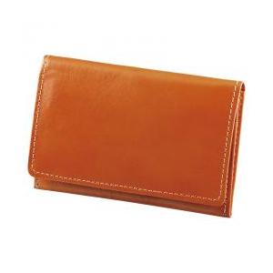 新品/取寄品】【特選商品】手塗りオイルレザー 名刺入 ブラウン TA32
