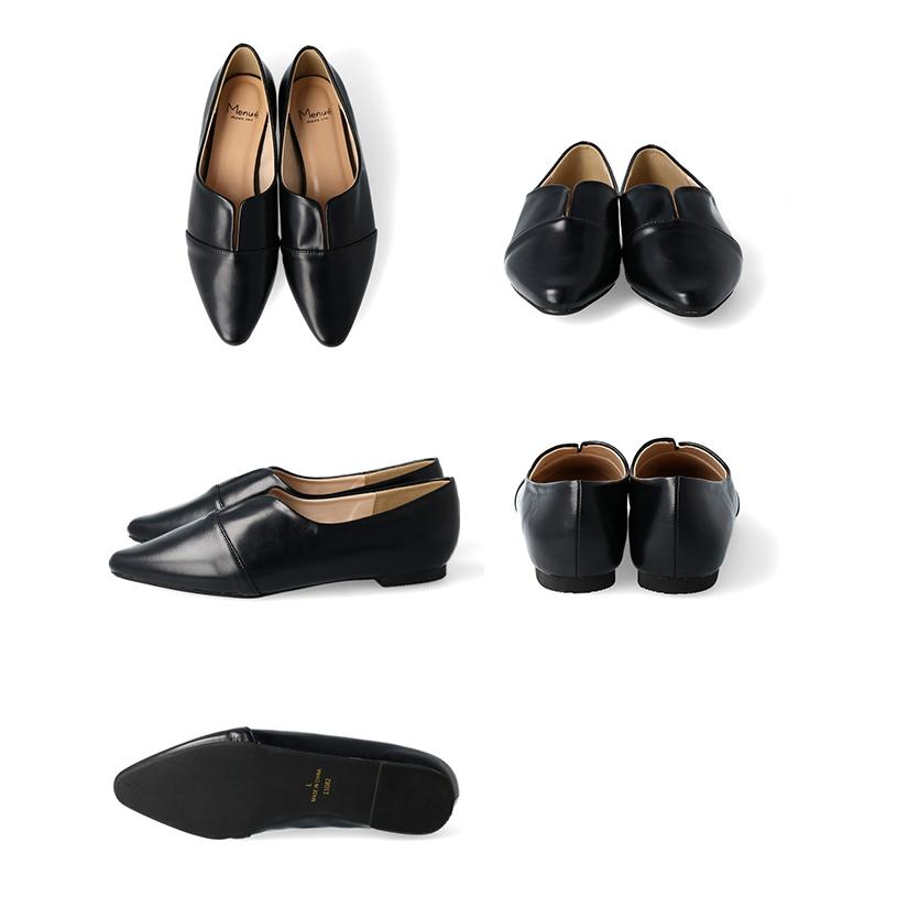 NEBULON E ポインテッドトゥフラットパンプス 黒 極美品 36（23㎝） 2307052_2.jpg