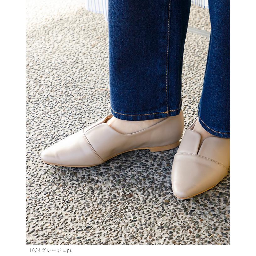 menue（メヌエ） ローファー フラットシューズ レディース スリット