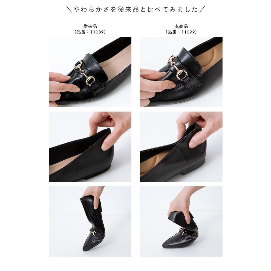 ローファー レディース 靴 痛くない 歩きやすい ローファーパンプス ローヒール やわらかい 極やわ 送料無料 | welleg | 12