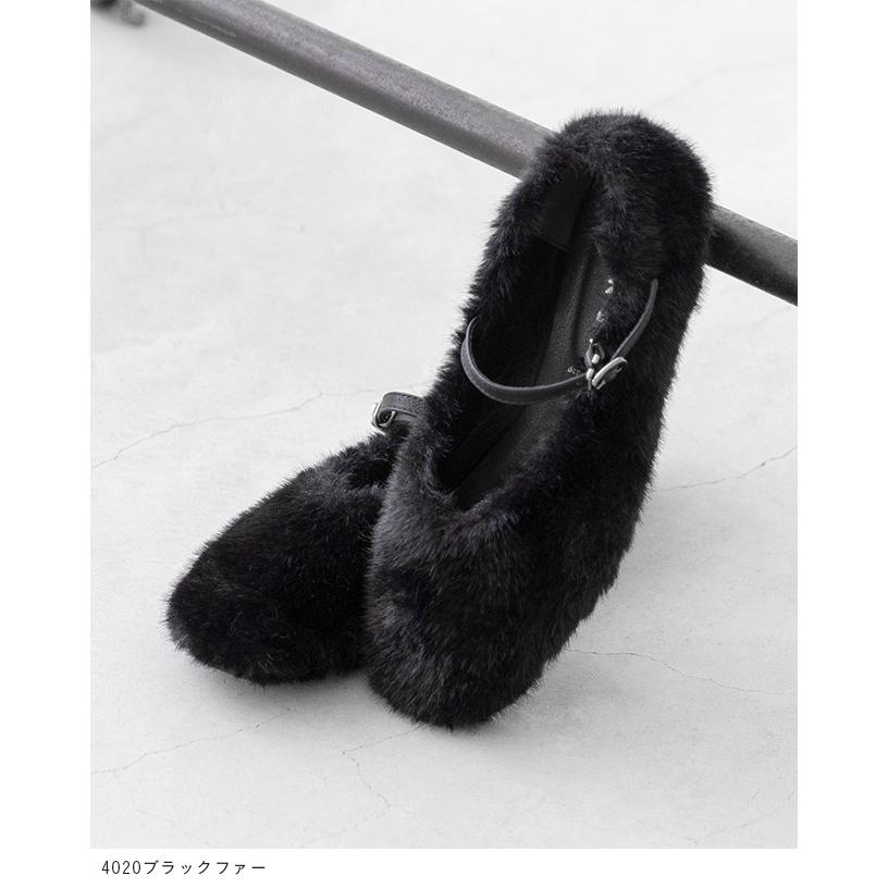 バレエシューズ レディース パンプス フラットシューズ メリージェーン ファー 痛くない 歩きやすい 送料無料