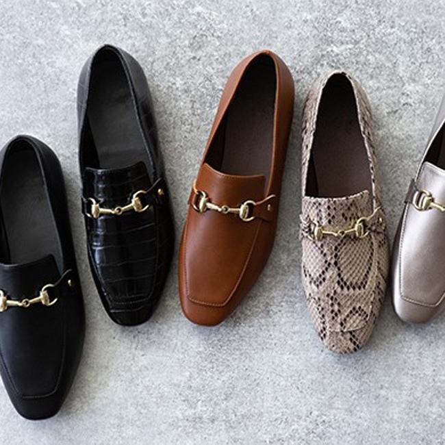 ローファー レディース カジュアルシューズ フラットシューズ スクエアトゥ ビットローファー ビット 送料無料 7 15 9 59マデ 1 999円 Pre Welleg From アウトレットシューズ 通販 Paypayモール