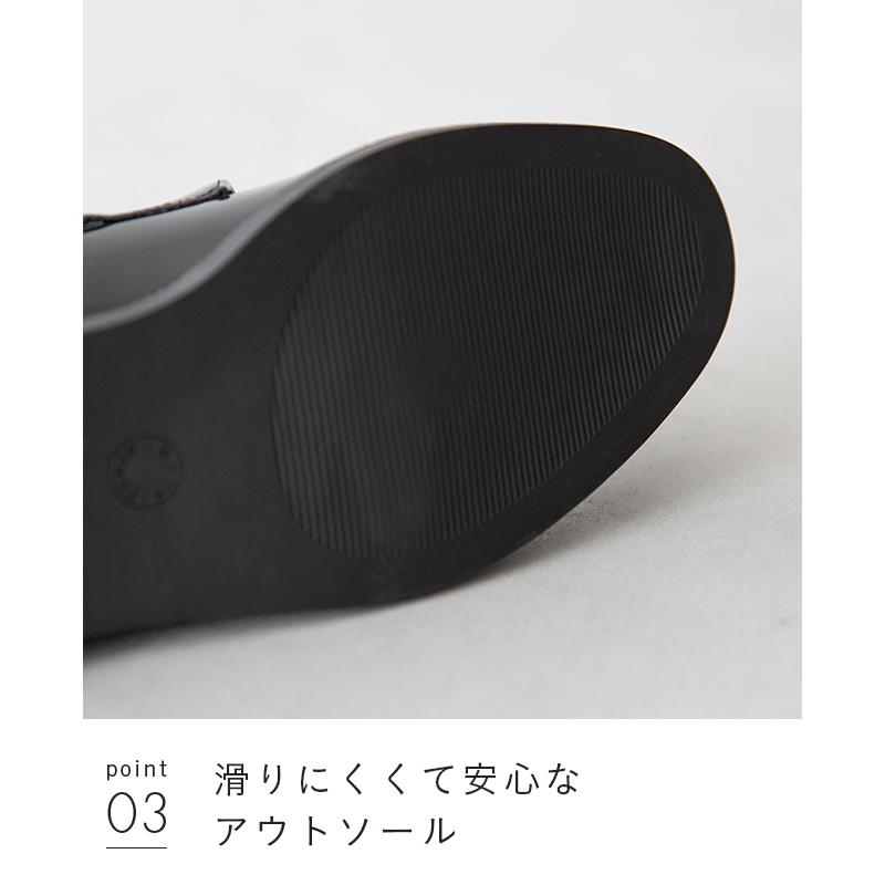 ローファー レディース ローヒール 厚底 痛くない ラウンドトゥ ビジュー パール モチーフ 送料無料 | menue | 16