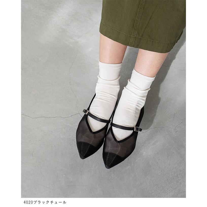 パンプス ストラップ 痛くない 歩きやすい 走れる  レディース ローヒール ポインテッドトゥ メリージェーン 送料無料 | welleg | 08