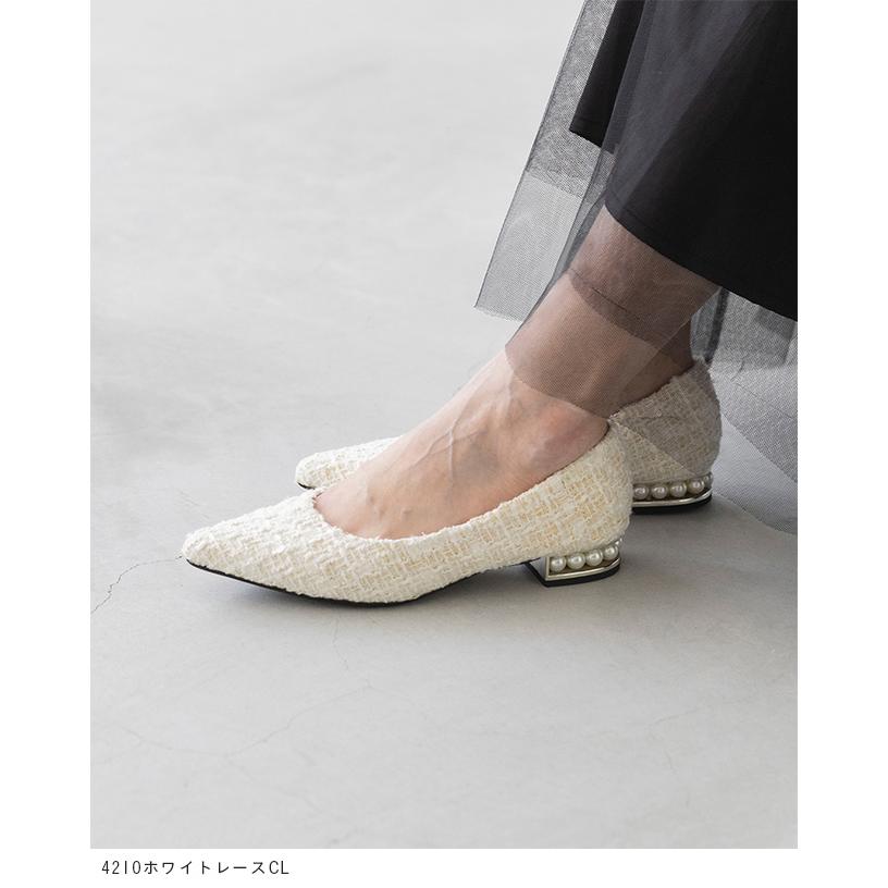 パンプス 歩きやすい 痛くない 靴 レディース ポインテッドトゥ 上品 パールヒール 黒 結婚式 卒業式 入学式 入園式 送料無料 | menue | 23