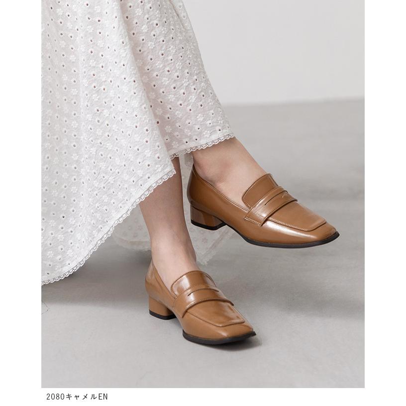 menue（メヌエ） ローファー レディース 3cmヒール ミドルヒール 痛く