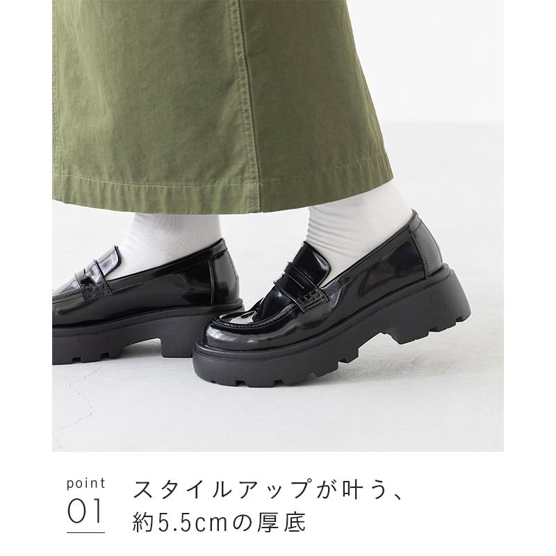 welleg（ウェレッグ） 厚底ローファー ローファー レディース 厚底
