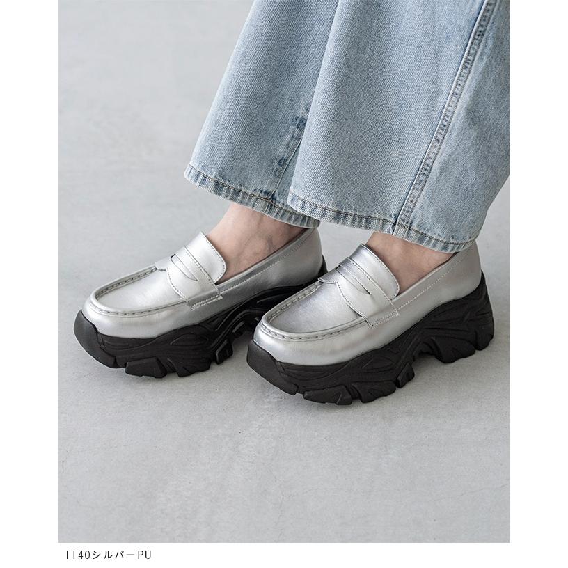 ローファースニーカー スニーカーローファー レディース ローファー スニーファー 厚底 送料無料 一部5月20日頃発送予定 | menue | 15