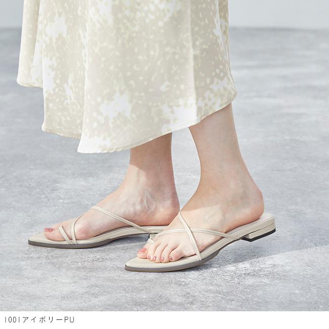 menue（メヌエ） ミュール サンダル レディース ポインテッドトゥ