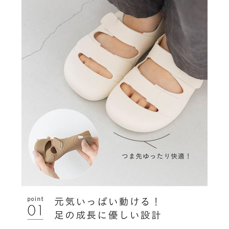 welleg（ウェレッグ） サンダル キッズ 浴衣 ベビー ローヒール 