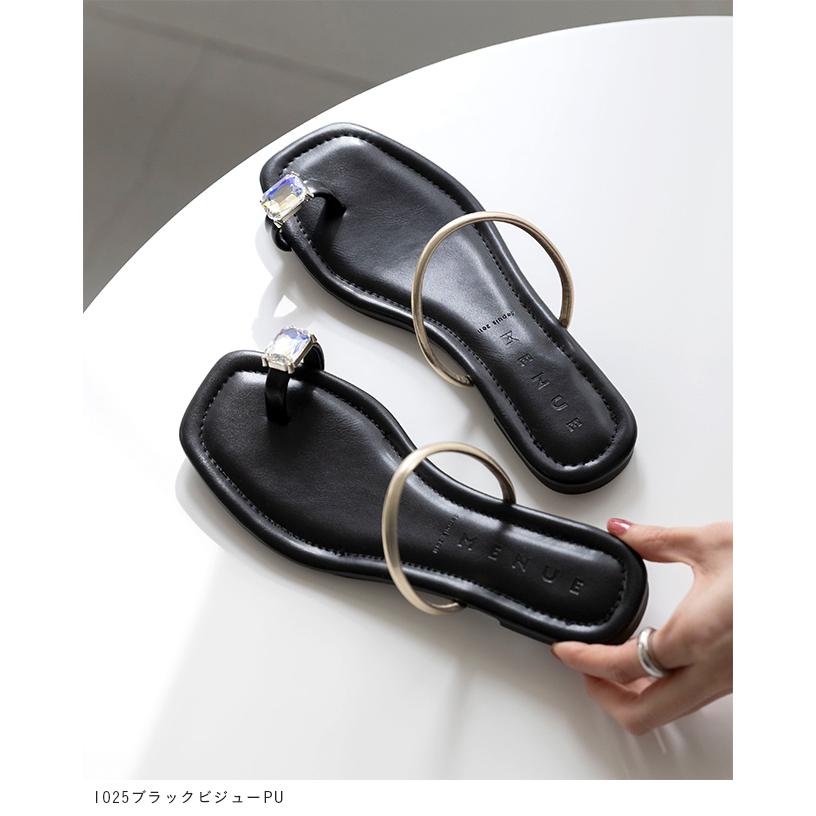 menue（メヌエ） トングサンダル レディース 浴衣サンダル フラット