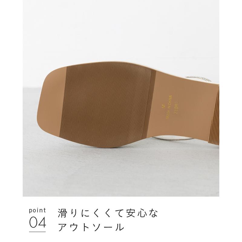 サンダル レディース 浴衣 フラット 高反発 クッション 痛くない 歩きやすい スクエアトゥ 黒 靴 送料無料 9/18 9:59マデ 1,700円 | welleg | 16