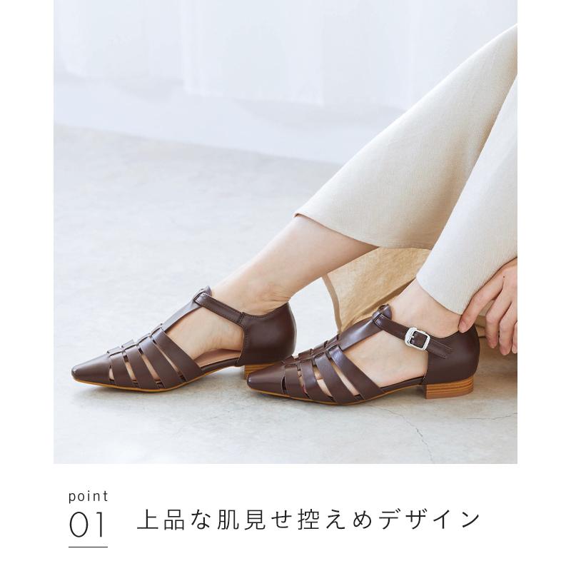 グルカサンダル レディース 歩きやすい ヒール スタック調ヒール ローヒール スクエアトゥ 厚底 送料無料｜outletshoes｜19