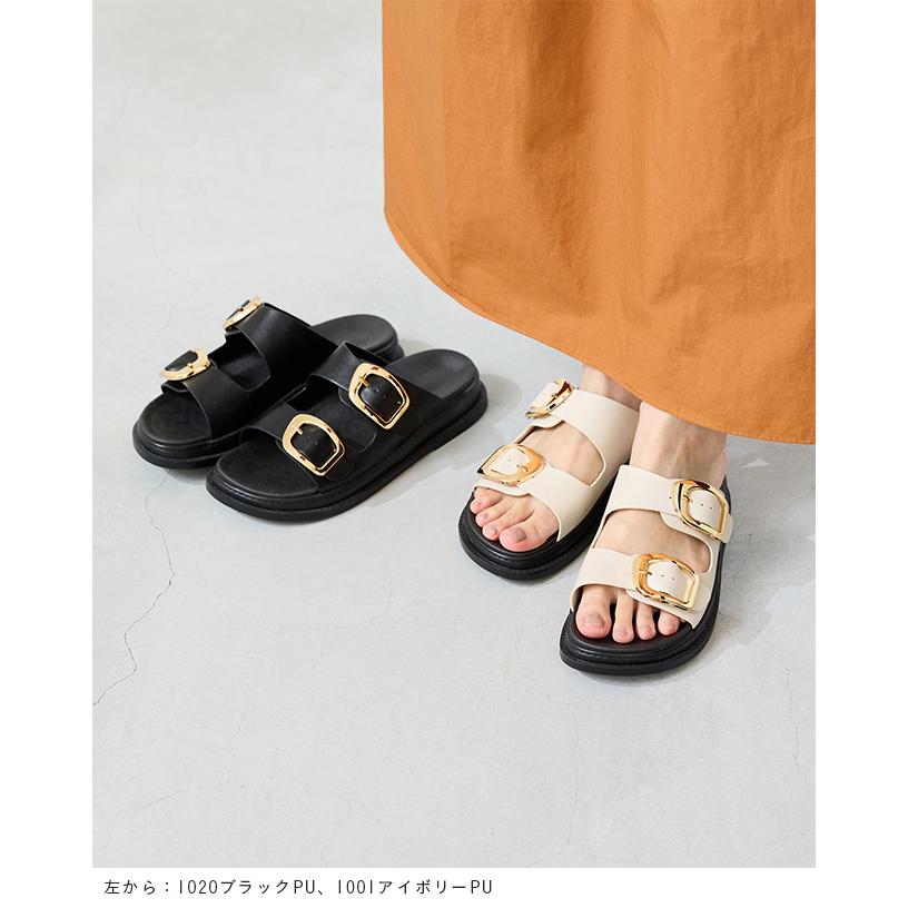 menue（メヌエ） サンダル レディース 厚底 夏 歩きやすい フラット