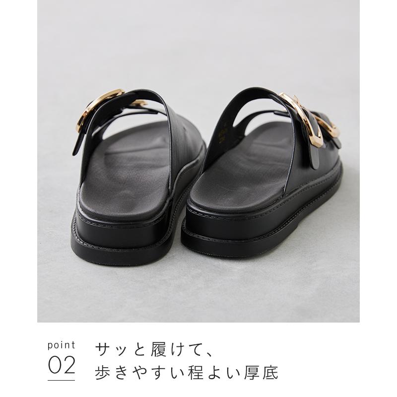 menue（メヌエ） サンダル レディース 厚底 夏 歩きやすい フラット