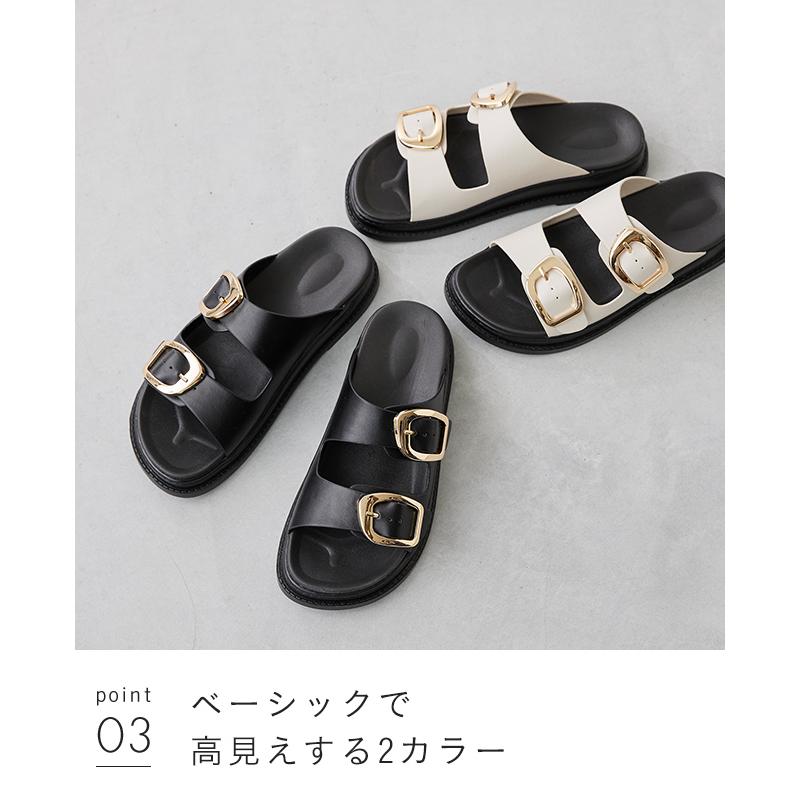 menue（メヌエ） サンダル レディース 厚底 夏 歩きやすい フラット