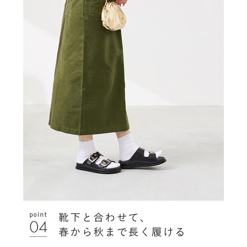 menue（メヌエ） サンダル レディース 厚底 夏 歩きやすい フラット