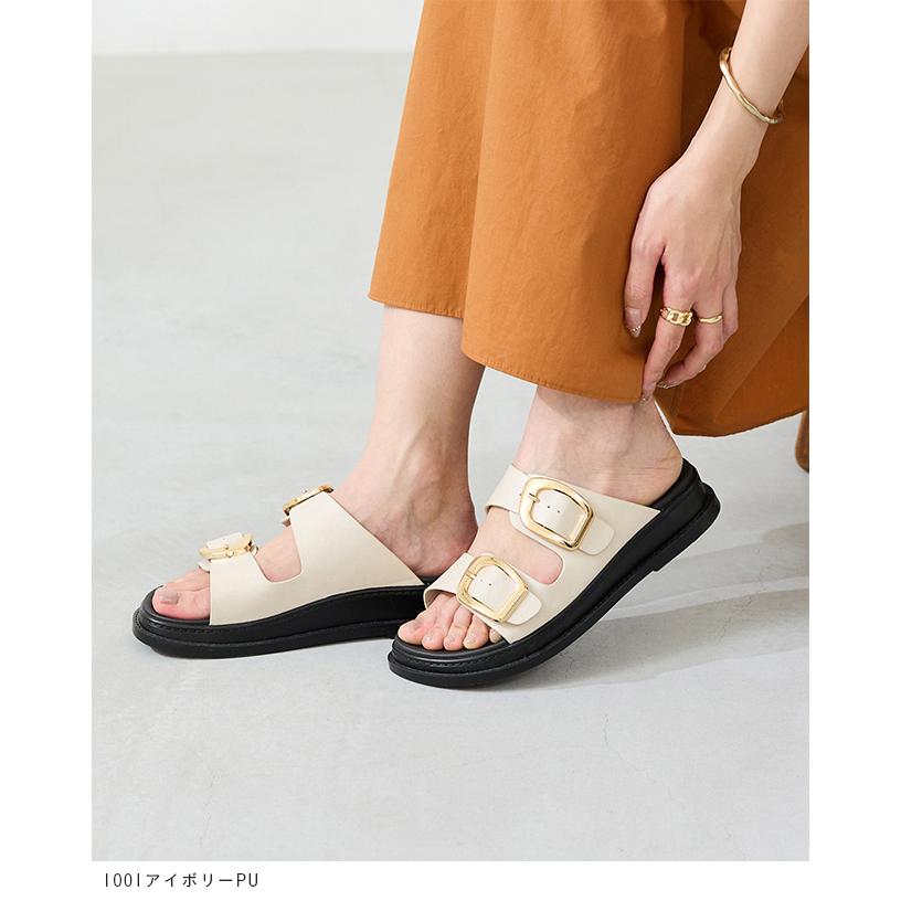 menue（メヌエ） サンダル レディース 厚底 夏 歩きやすい フラット