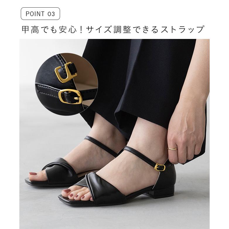 welleg（ウェレッグ） ストラップサンダル レディース 浴衣 フラット