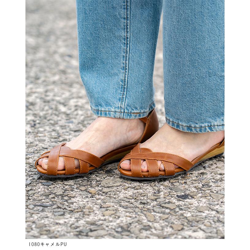 menue（メヌエ） サンダル レディース ストラップサンダル ウェッジ
