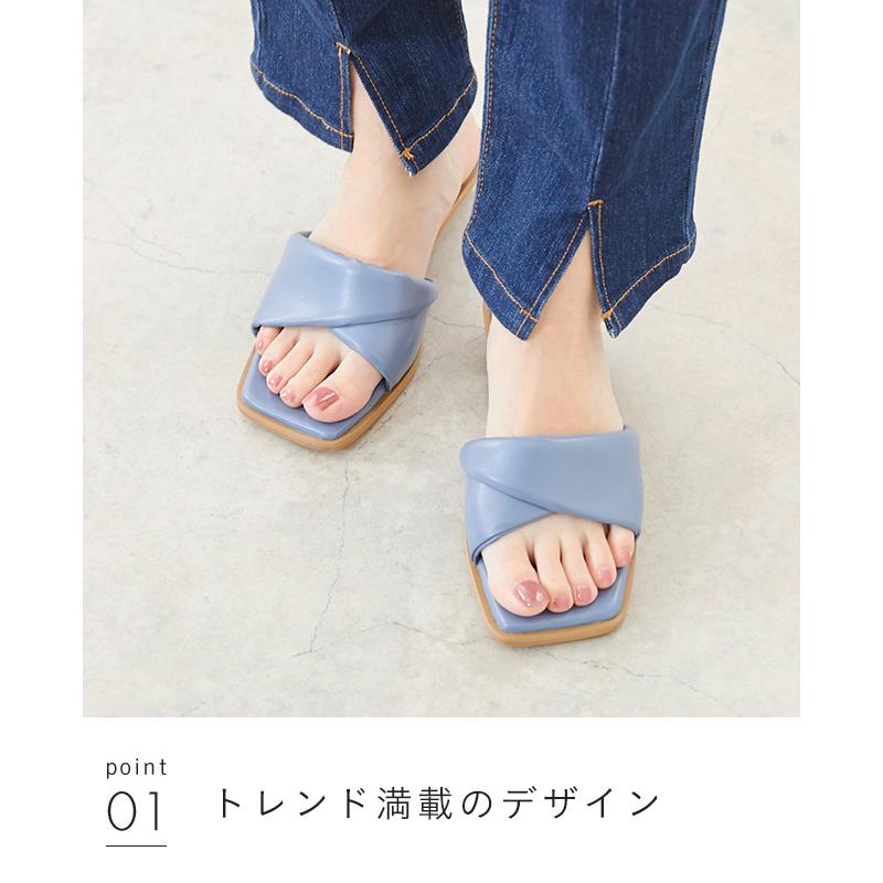 menue（メヌエ） ミュール レディース サンダル ヒール 歩きやすい 夏