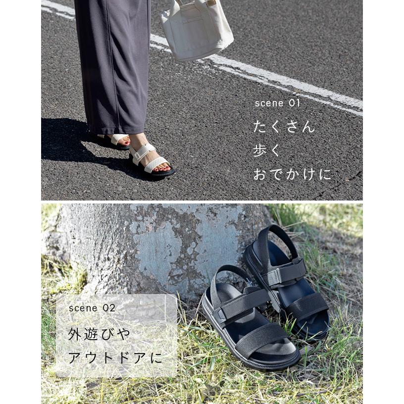 welleg（ウェレッグ） サンダル レディース 厚底サンダル スポーツ