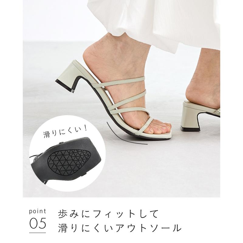 ミュール サンダル レディース 浴衣 痛くない ストラップ ヒール スクエアトゥ 歩きやすい おしゃれ 春 夏 トング 華奢 送料無料 9/18 9:59マデ 2,399円 | menue | 19