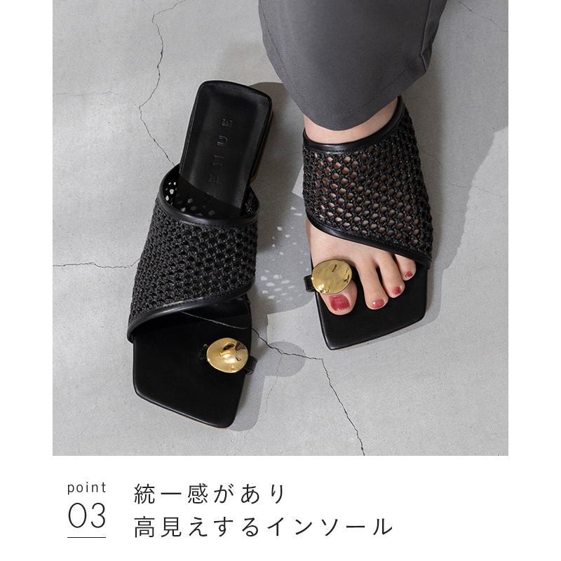 menue（メヌエ） サンダル レディース ミュール トングサンダル 送料