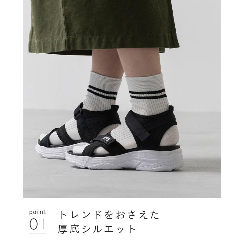 moz（モズ） スポーツサンダル サンダル レディース 浴衣 厚底サンダル