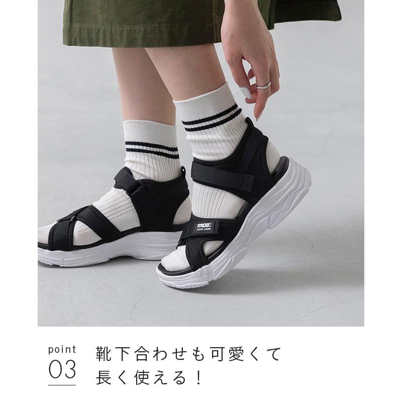 超⭐︎社会的サンダル　海でも、月でもどこへでもサンダル　LLサイズ moz（モズ） サンダル スポーツサンダル レディース 厚底サンダル 送料