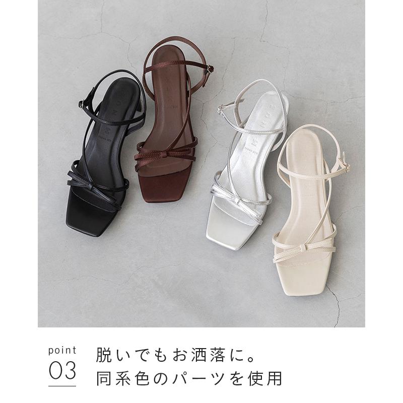 menue（メヌエ） ストラップサンダル レディース デザインヒール 5cm
